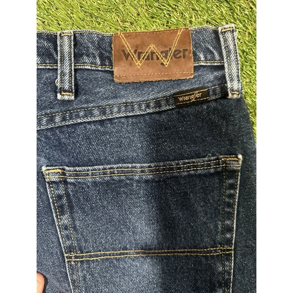 Genuine Wrangler Regular Fit Blue Jeans Size 42x30 Great Condition